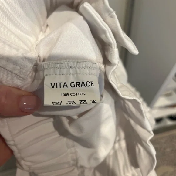 Vita Grace Lace Trimmed High Waist Shorts | S - Picture 4 of 4